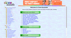 Desktop Screenshot of cloneensemble.com