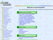 Tablet Screenshot of cloneensemble.com